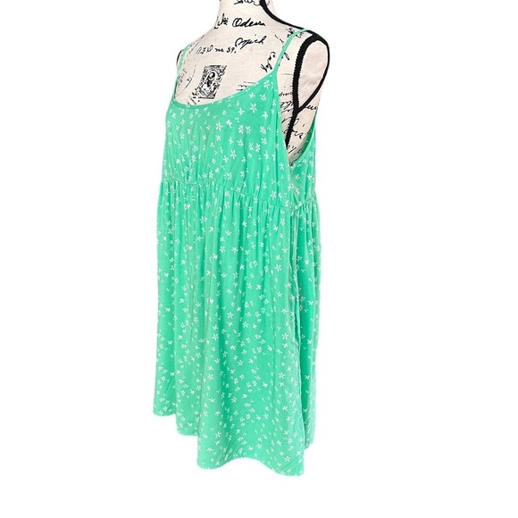 NWT Wild Fable Green Floral Rayon Dress with Pockets Size L - Picture 3 of 6